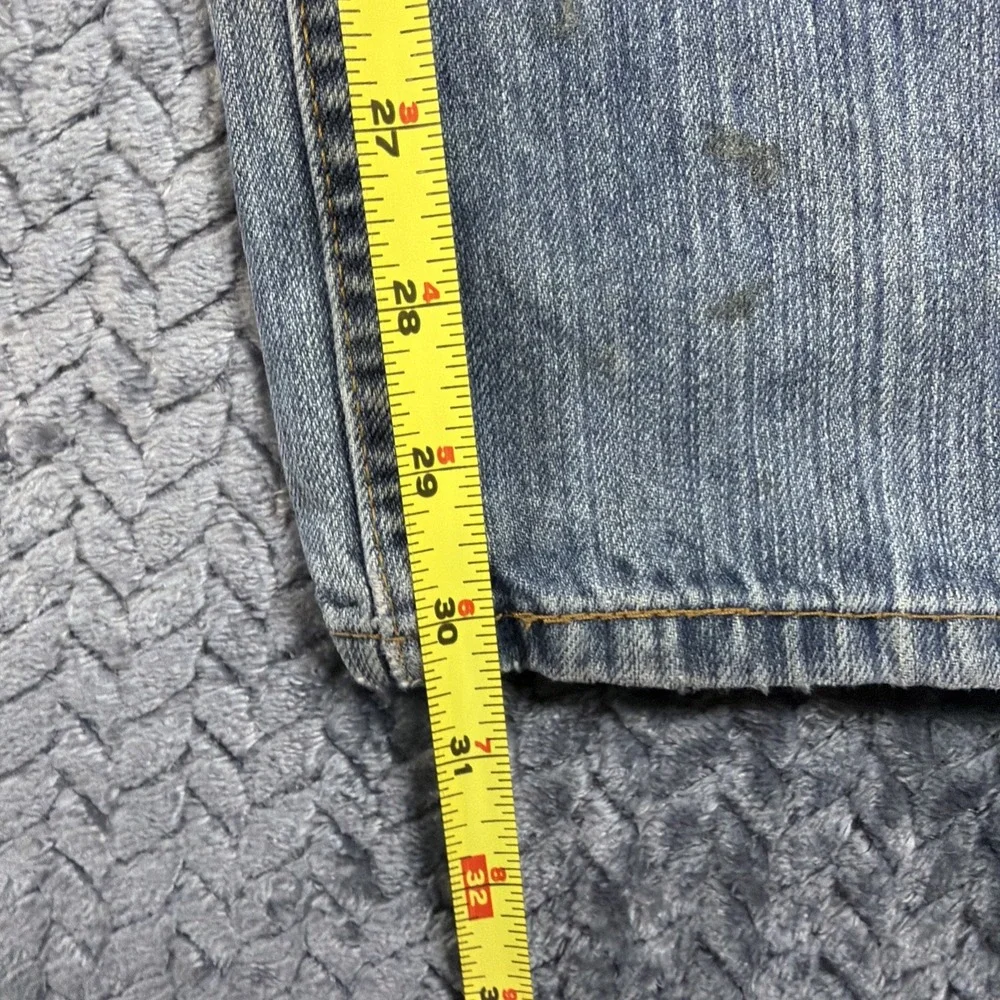 Levis 559 Jeans Mens 34x32 Blue Denim Cotton Faded Faded Straight Workwear Adult